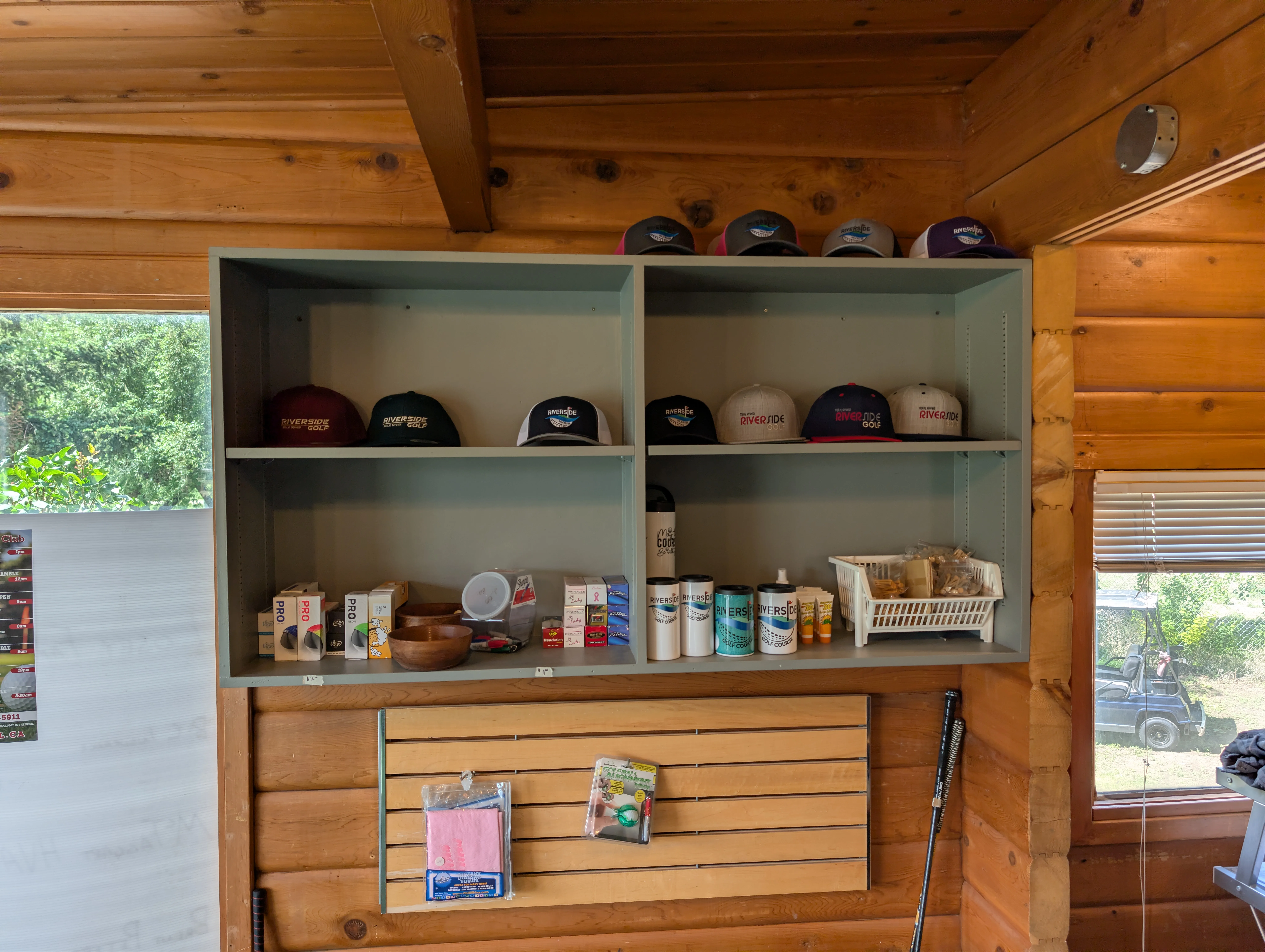 A look at the pro shop shelves.