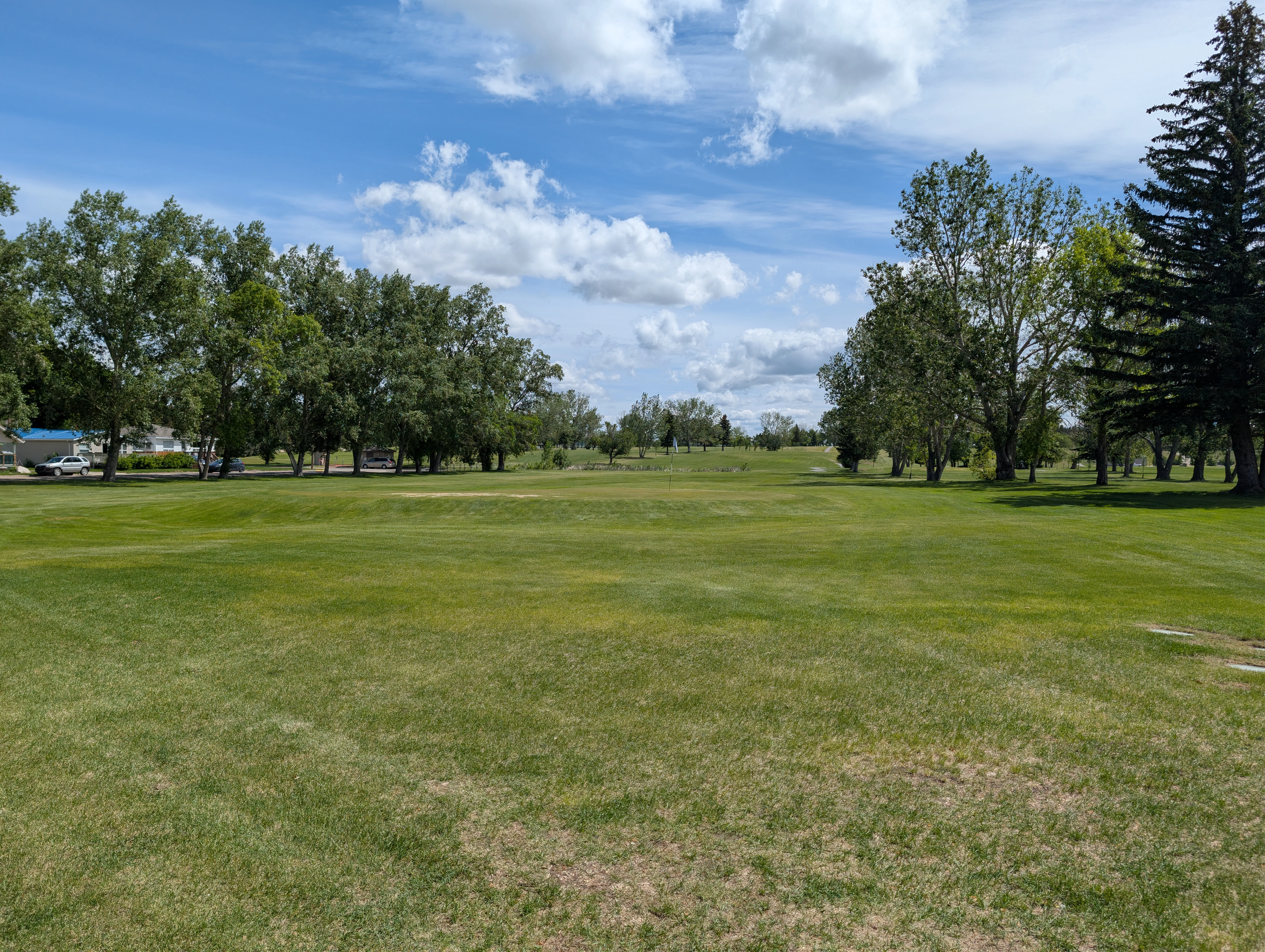 The view toward the eighth tee.